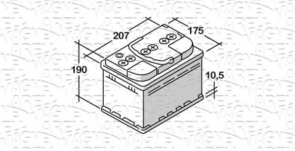 MAGNETI MARELLI 068054051010 Starter Battery